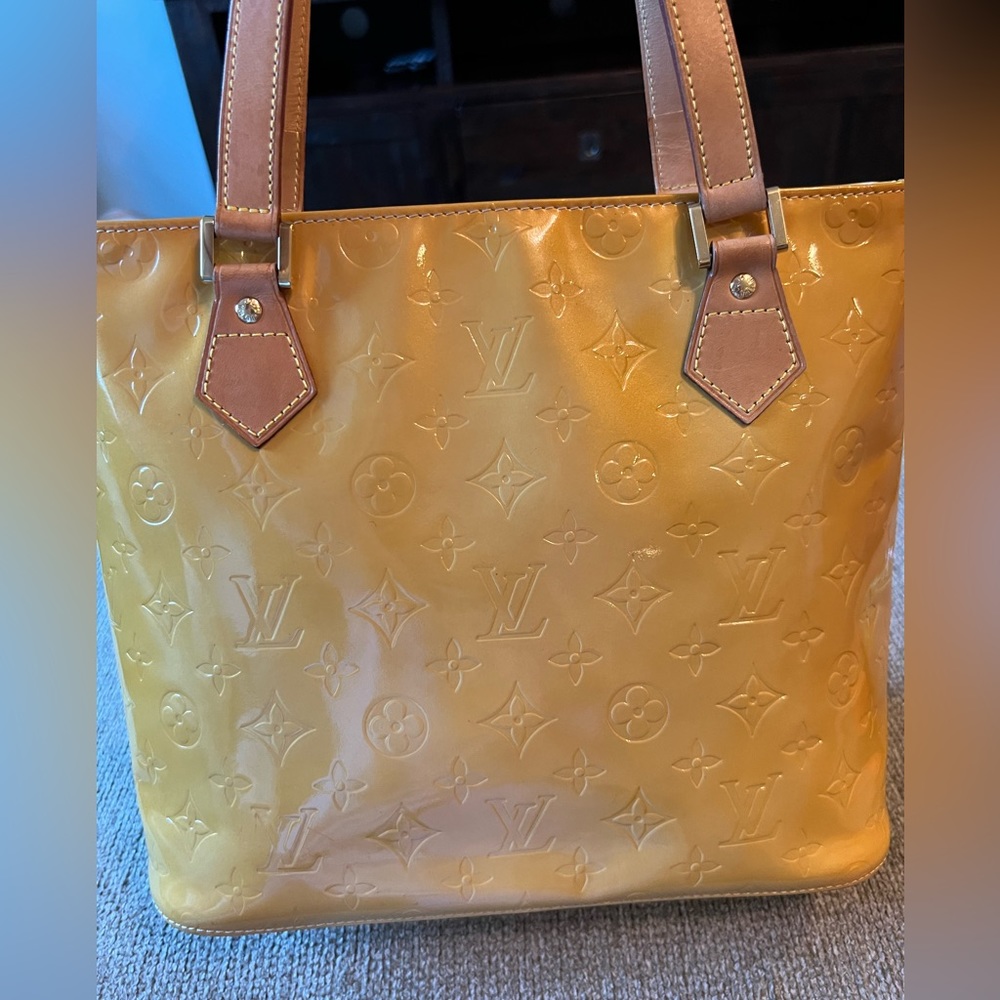 Louis Vuitton VERNIS ZIP TOTE Yellow Pristine